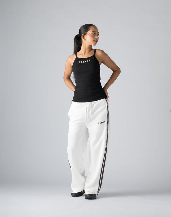 CRONOS WOMEN BLACK LETTER TANKTOP【BLACK】