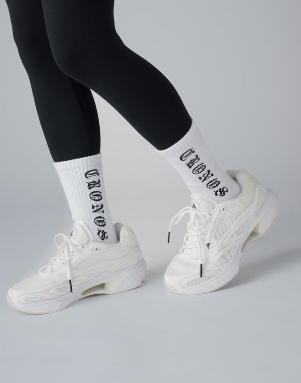 CRONOS WOMEN BLACK LETTER SOCKS [PINK]