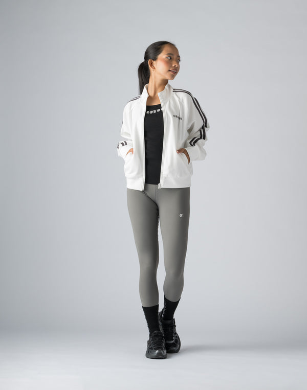 CRONOS WOMEN BLACK LETTER LEGGINGS【GRAY】