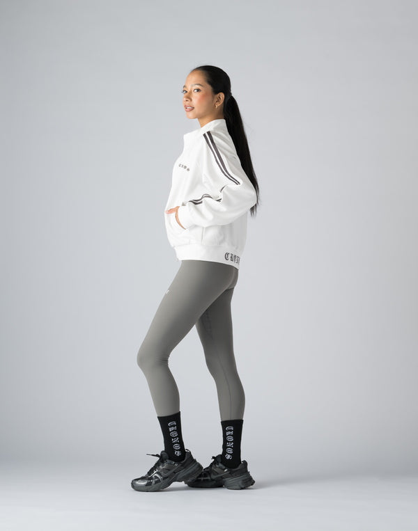 CRONOS WOMEN BLACK LETTER LEGGINGS【GRAY】