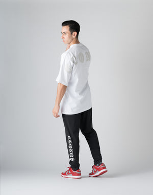 CRONOS BLACK LETTER DOLMAN SLEEVE T-SHIRT【WHITE】
