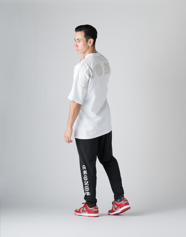 CRONOS BLACK LETTER DOLMAN SLEEVE T-SHIRT【WHITE】