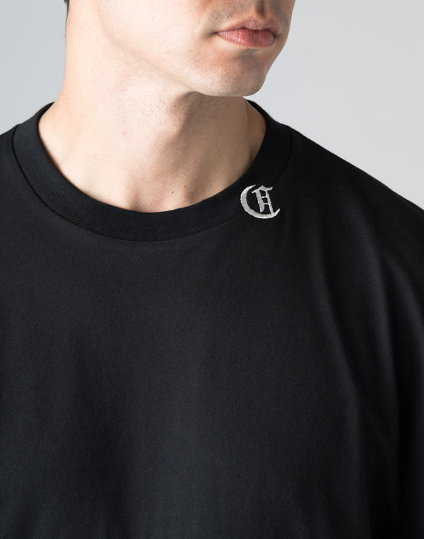 CRONOS BLACK LETTER DOLMAN SLEEVE T-SHIRT【WHITE】