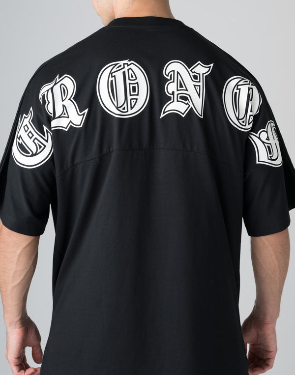 CRONOS BLACK LETTER DOLMAN SLEEVE T-SHIRT【WHITE】