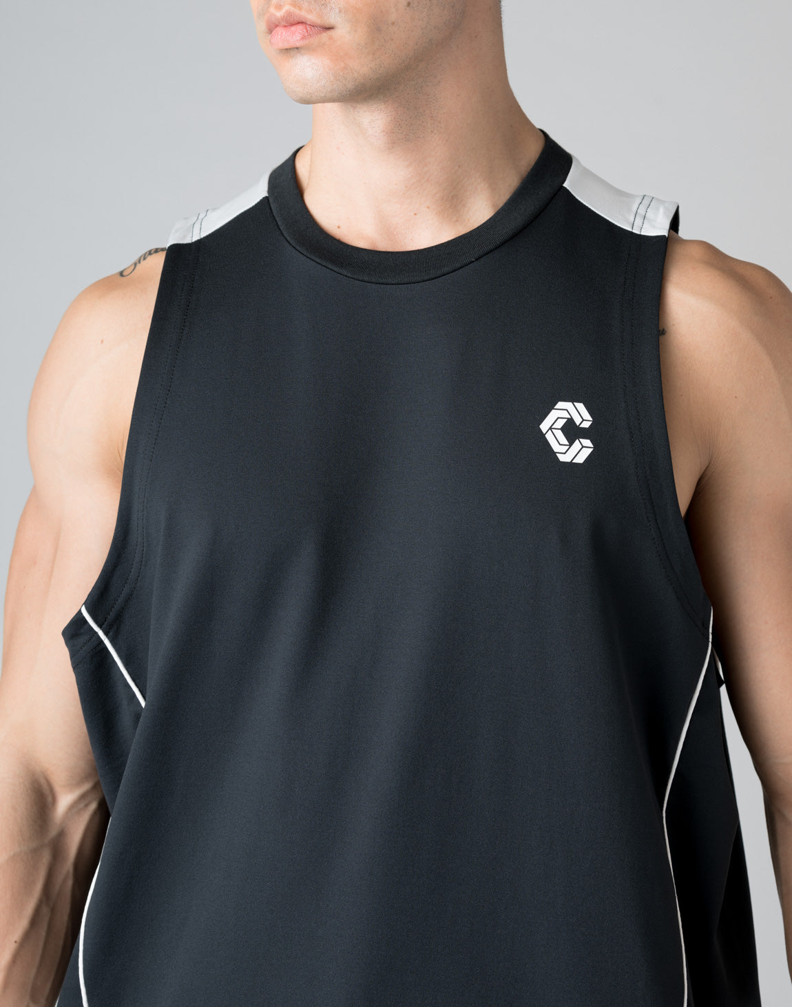 CRONOS SIDE INSERTS TANKTOP【BLACK】 – クロノス CRONOS Official Store