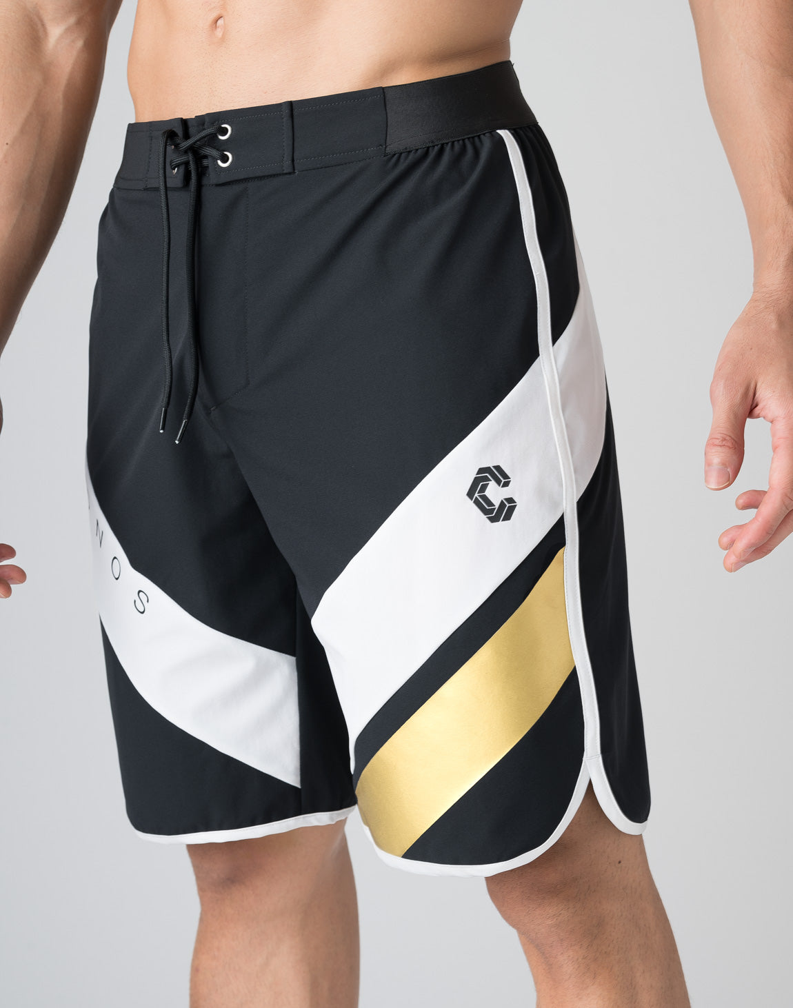 CRONOS DIAGONAL SWITCHING SURF SHORTS【BLACK×GOLD】 – クロノス CRONOS Official  Store