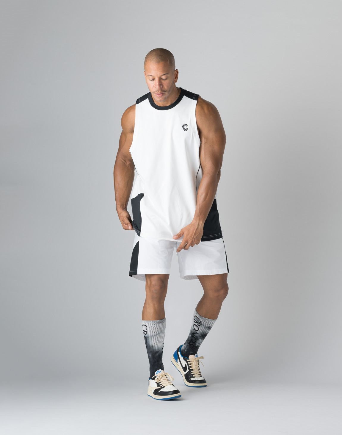CRONOS SIDE LOGO SHORTS【WHITE】 – クロノス CRONOS Official