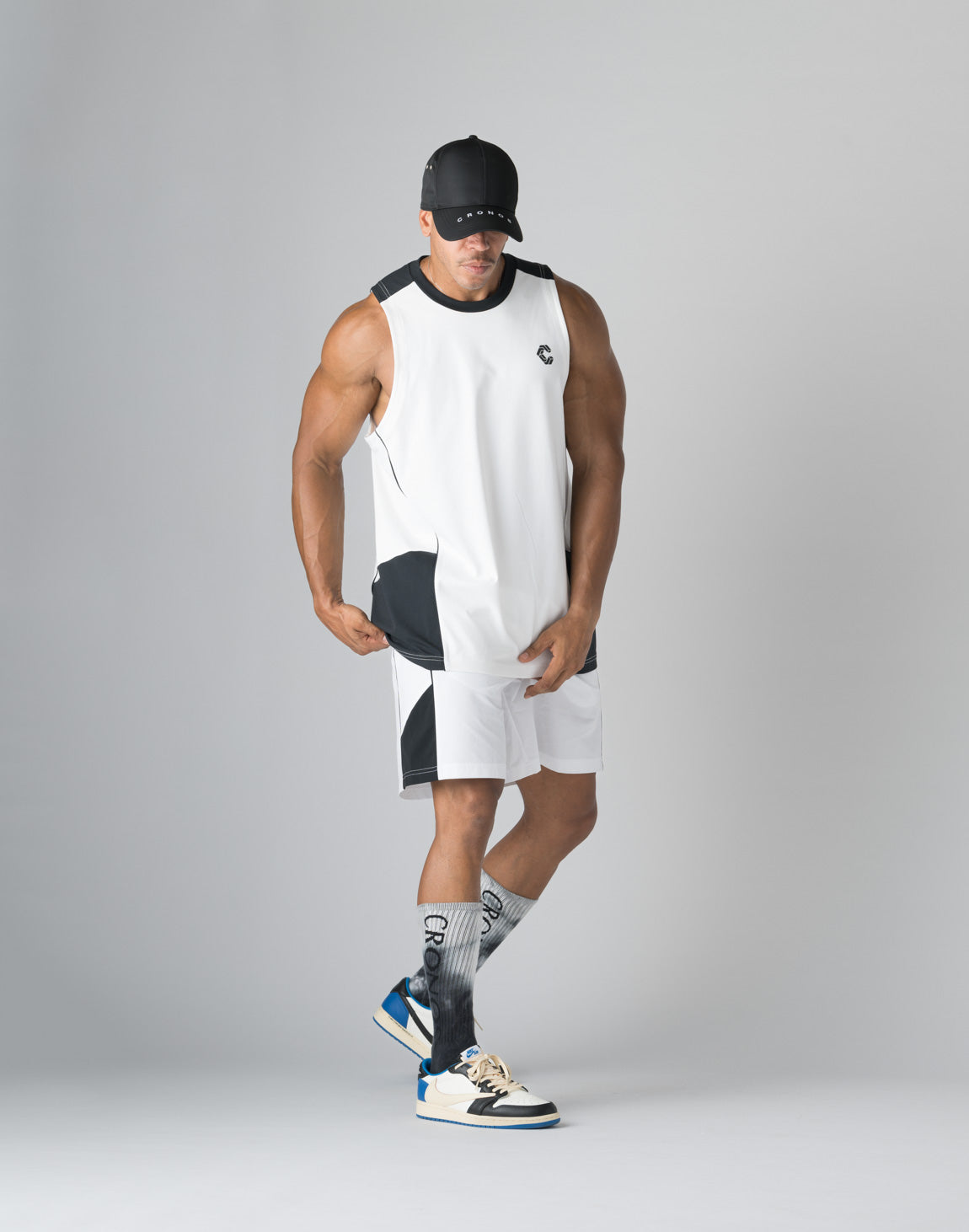 CRONOS SIDE LOGO SHORTS【WHITE】 – クロノス CRONOS Official