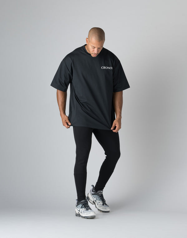 CRONOS STRIPED PATTERN OVERSIZE T-SHIRT