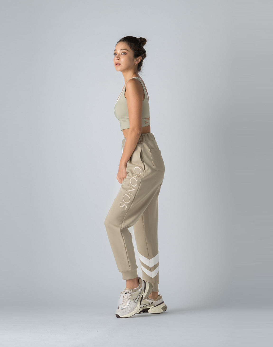 CRONOS WOMEN EMBROIDERY PANTS【BEIGE】 – クロノス CRONOS Official Store