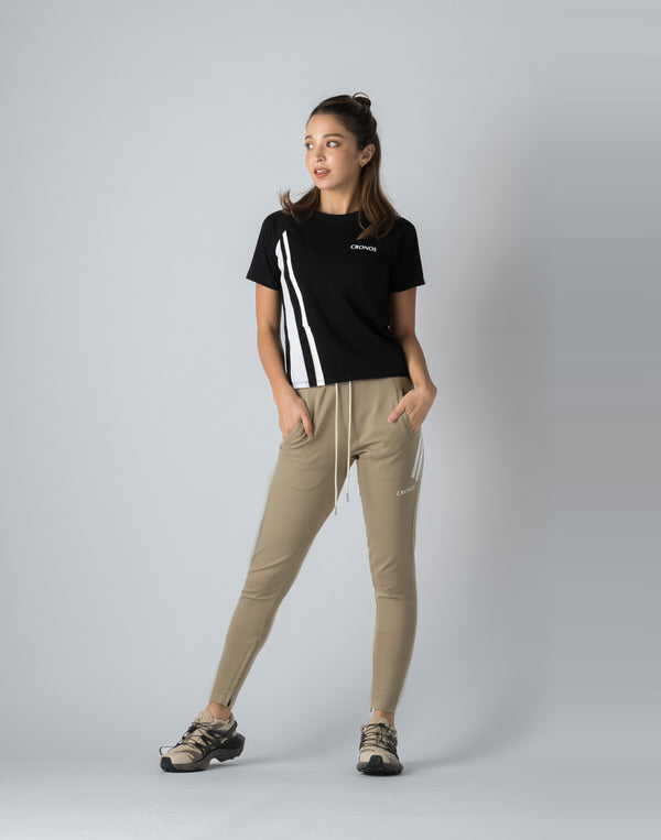 CRONOS WOMEN FRONT SLIT T-SHIRTS