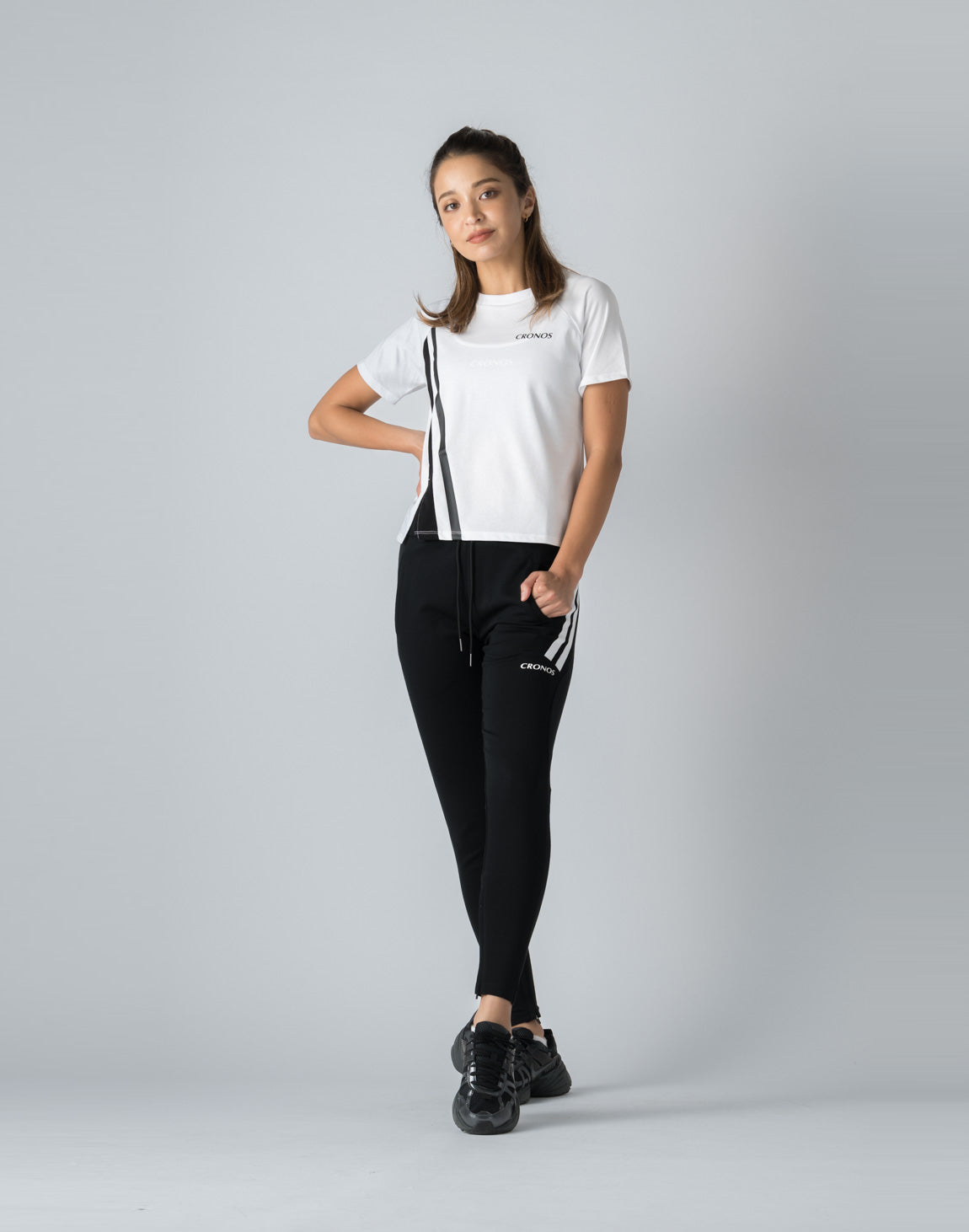 CRONOS WOMEN FRONT SLIT T-SHIRTS