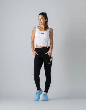 CRONOS WOMEN DRAWSTRING TANKTOP【WHITE】