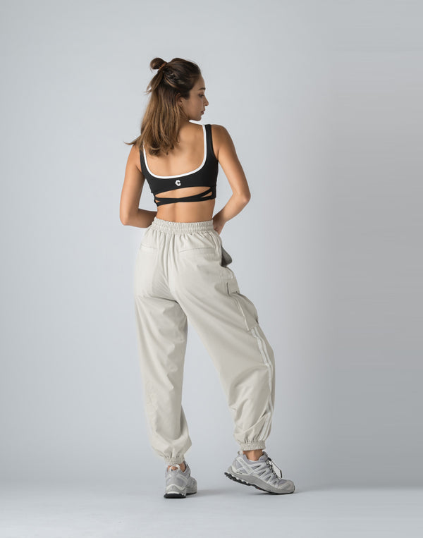 CRONOS WOMEN NYLON STRETCH CARGO【GRAY】