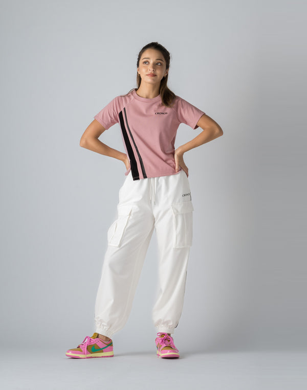 CRONOS WOMEN NYLON STRETCH CARGO【WHITE】