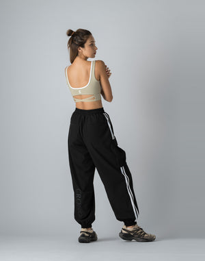 CRONOS WOMEN NYLON STRETCH CARGO【BLACK】