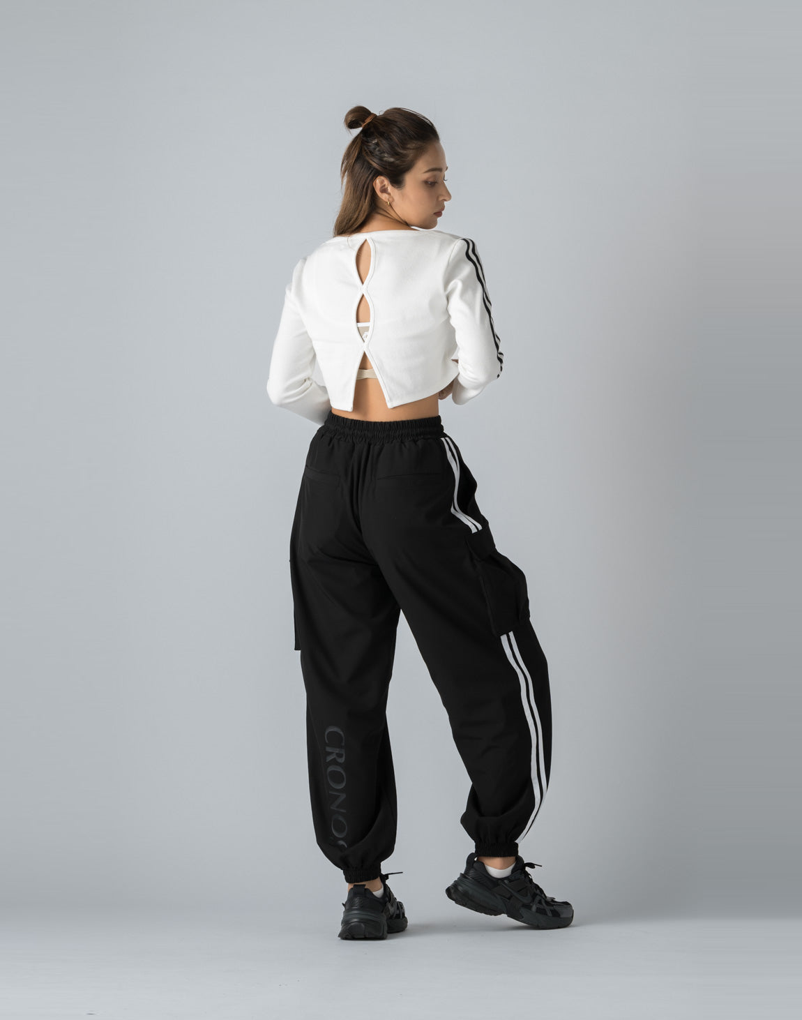 CRONOS WOMEN NYLON STRETCH CARGO【WHITE】 – クロノス CRONOS