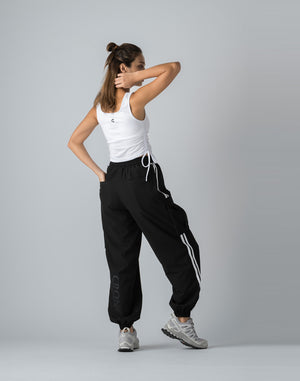 CRONOS WOMEN NYLON STRETCH CARGO【BLACK】