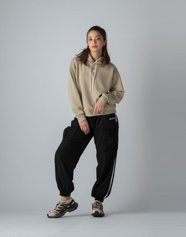 CRONOS WOMEN NYLON STRETCH CARGO【BLACK】