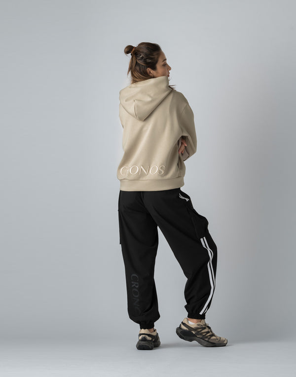 CRONOS WOMEN NYLON STRETCH CARGO【BLACK】