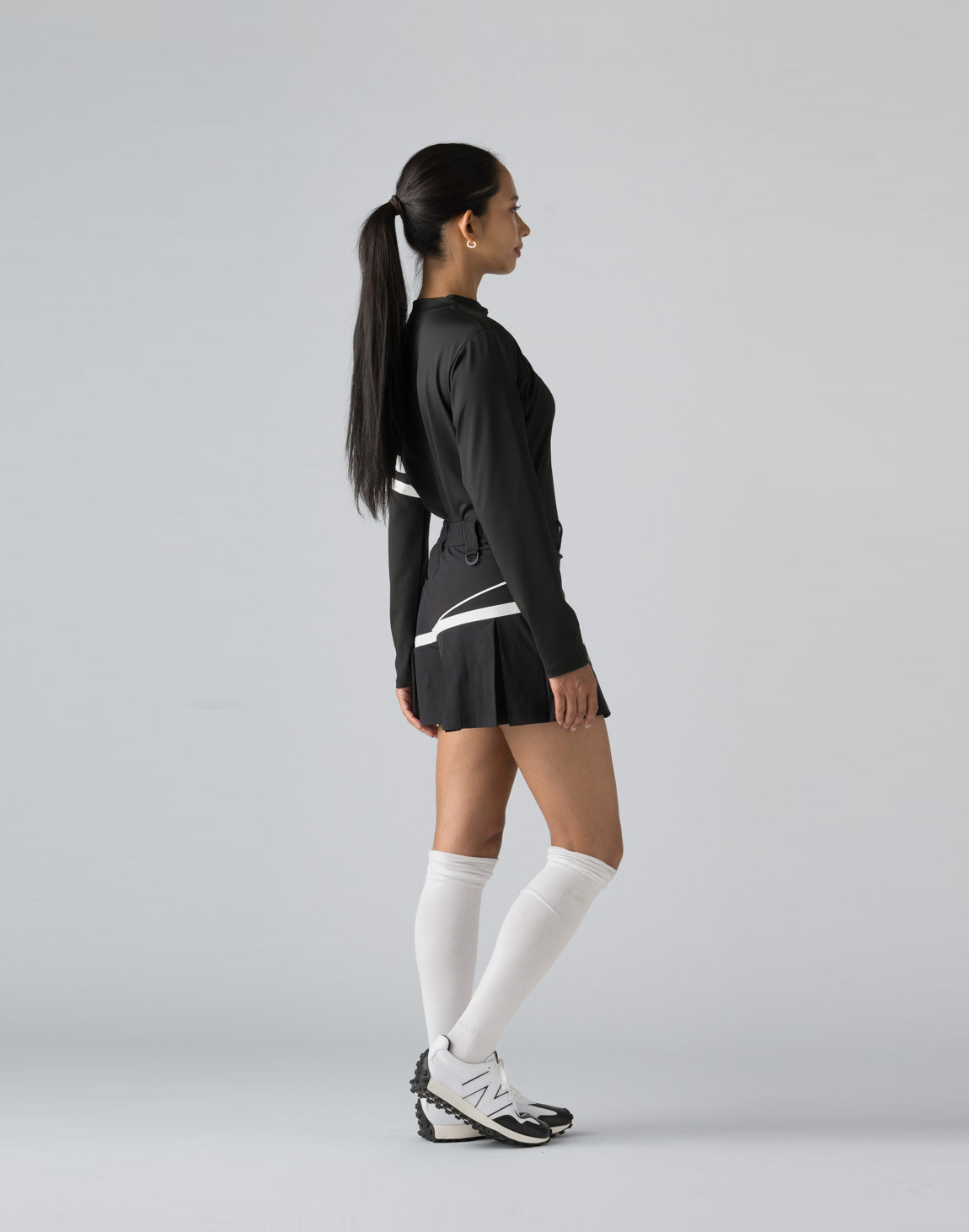 CRONOS BLACK SIDE LINE MESH DRESS [BLACK] – クロノス CRONOS