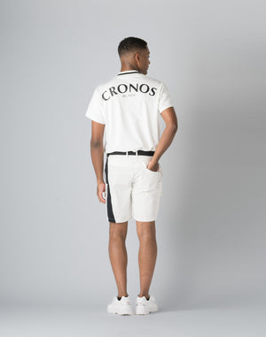 CRONOS 黑色工人短褲 [白色]