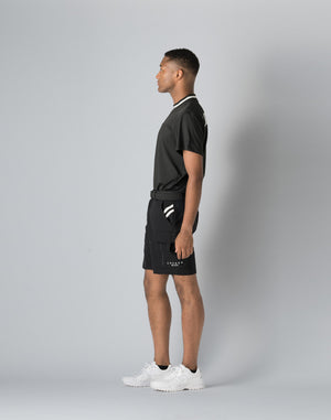 CRONOS BLACK CARGO SHORTS [BLACK]
