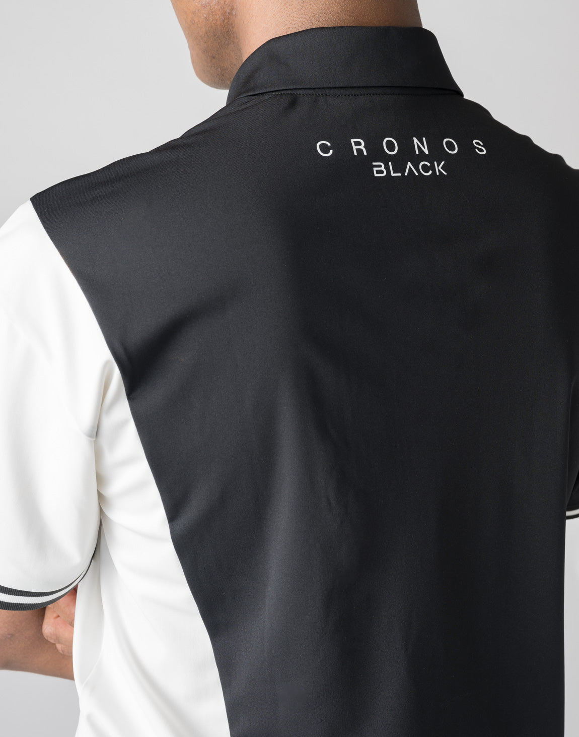 CRONOS BLACK ZIP POLO SHIRT【WHITE】 – クロノス CRONOS