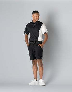 CRONOS BLACK CARGO SHORTS [BLACK]
