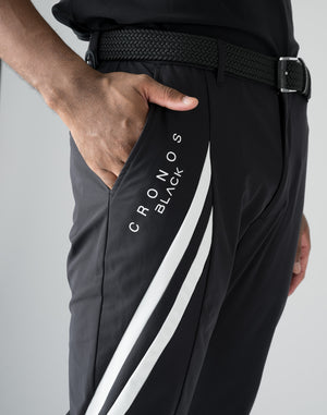 CRONOS BLACK LINE PANTS [BLACK×WHITE]