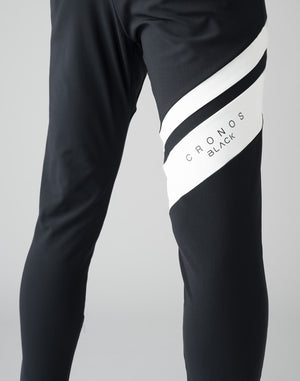 CRONOS BLACK STRETCH PANTS [BLACK×BLACK]