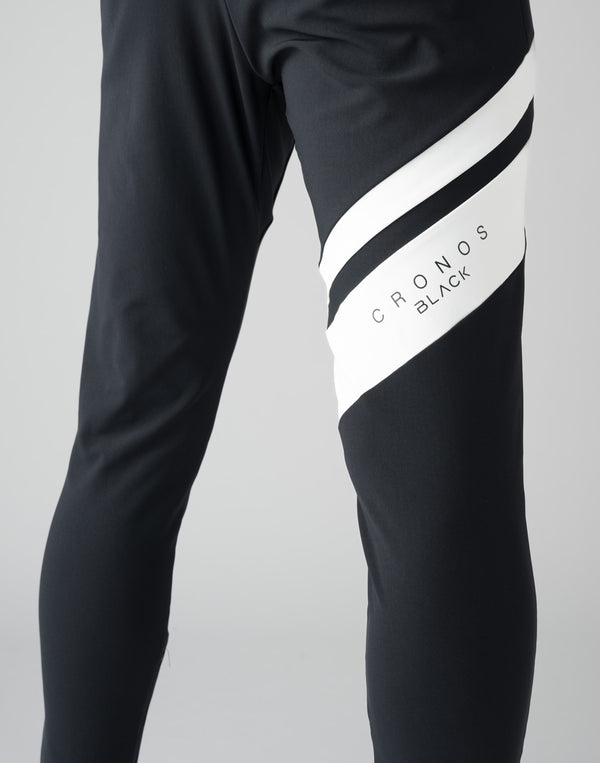 CRONOS BLACK STRETCH PANTS [BLACK×BLACK]