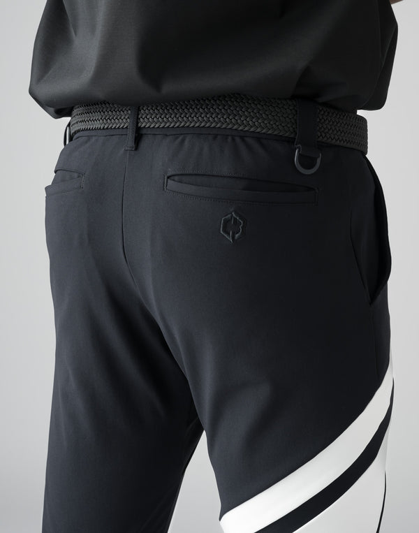 CRONOS BLACK STRETCH PANTS [BLACK×BLACK]