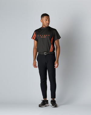 CRONOS BLACK STRETCH PANTS [BLACK×BLACK]