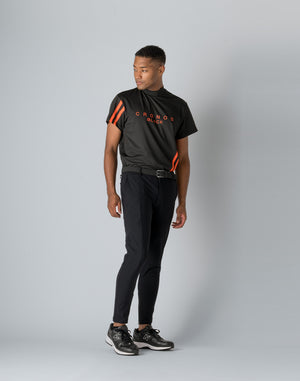CRONOS BLACK STRETCH PANTS [BLACK×BLACK]