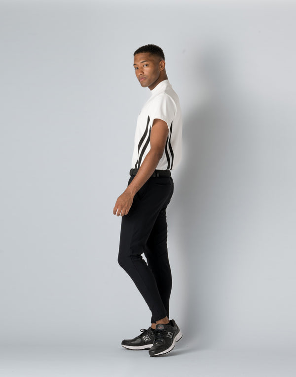CRONOS BLACK STRETCH PANTS [BLACK×BLACK]