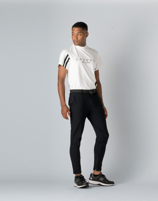 CRONOS BLACK STRETCH PANTS [BLACK×BLACK]