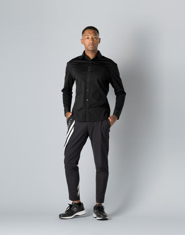 CRONOS BLACK LINE PANTS [BLACK×WHITE]