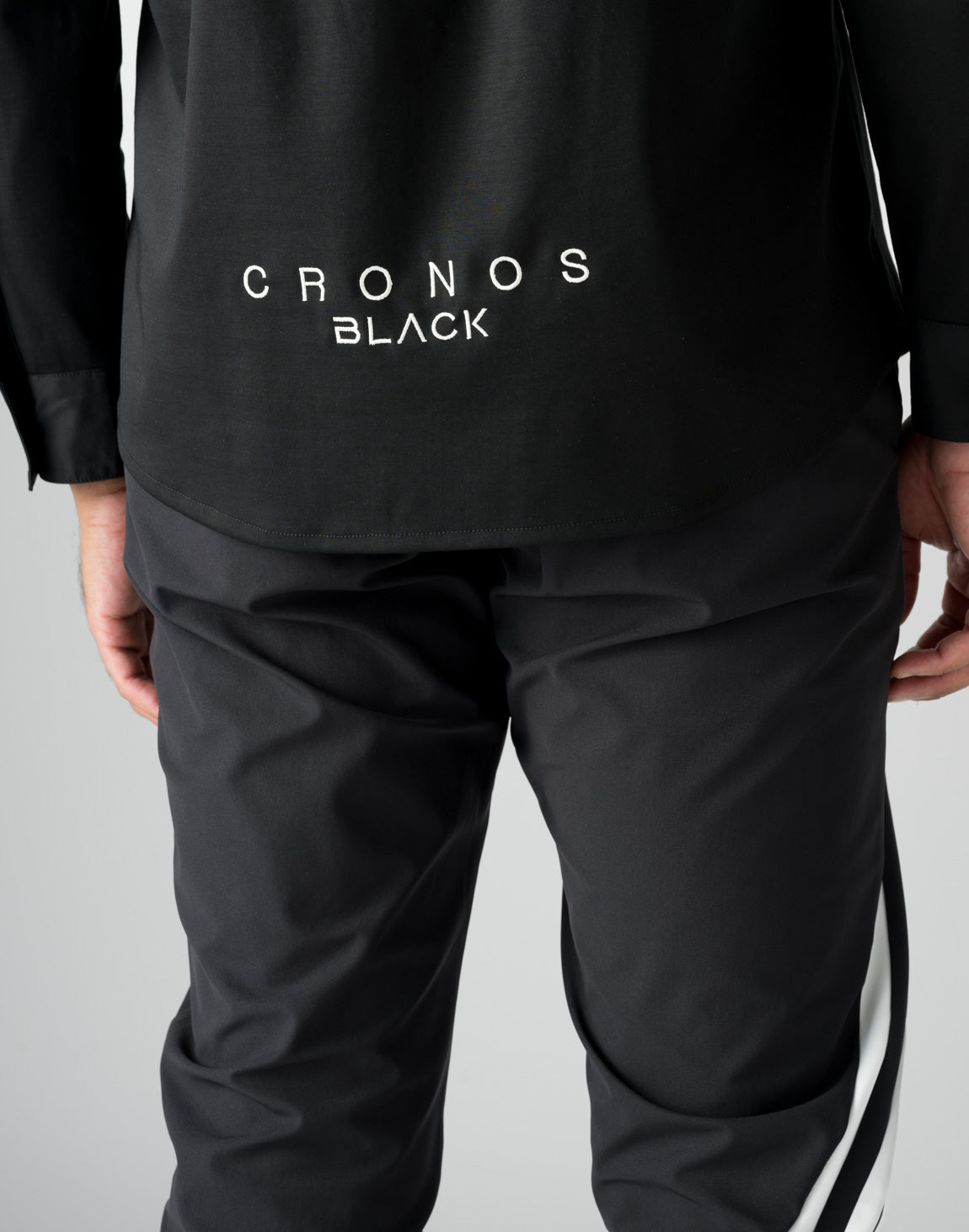 CRONOS BLACK PONTE SHIRT【WHITE】 – クロノス CRONOS Official