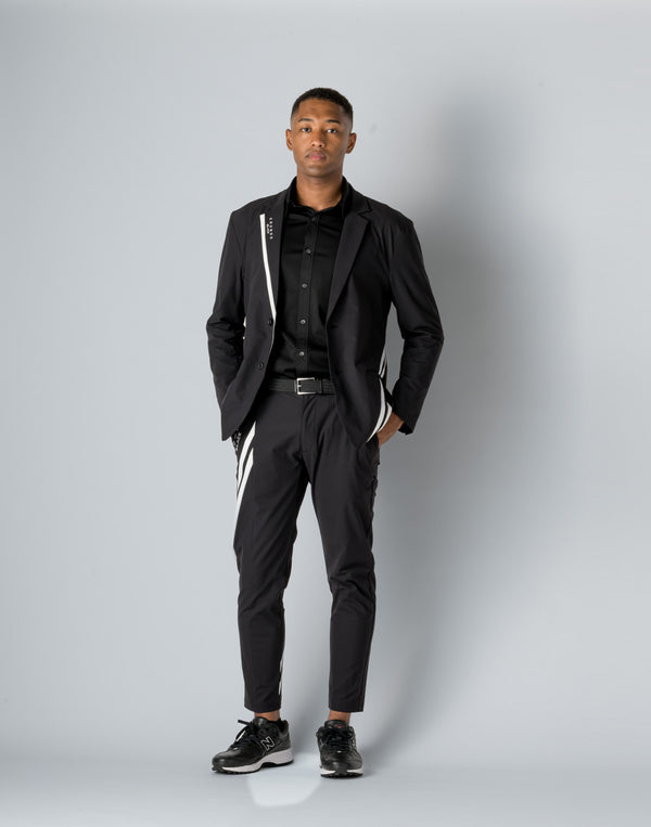 CRONOS BLACK LINE PANTS [BLACK×WHITE]