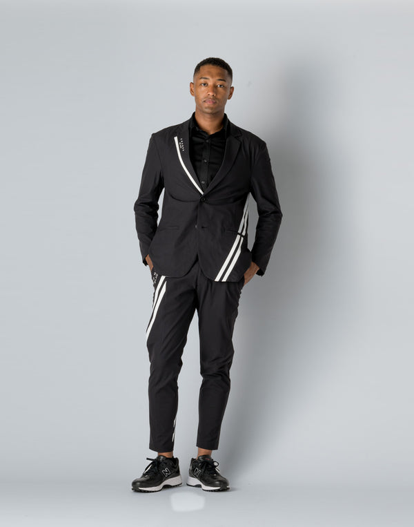 CRONOS BLACK LINE PANTS [BLACK×WHITE]
