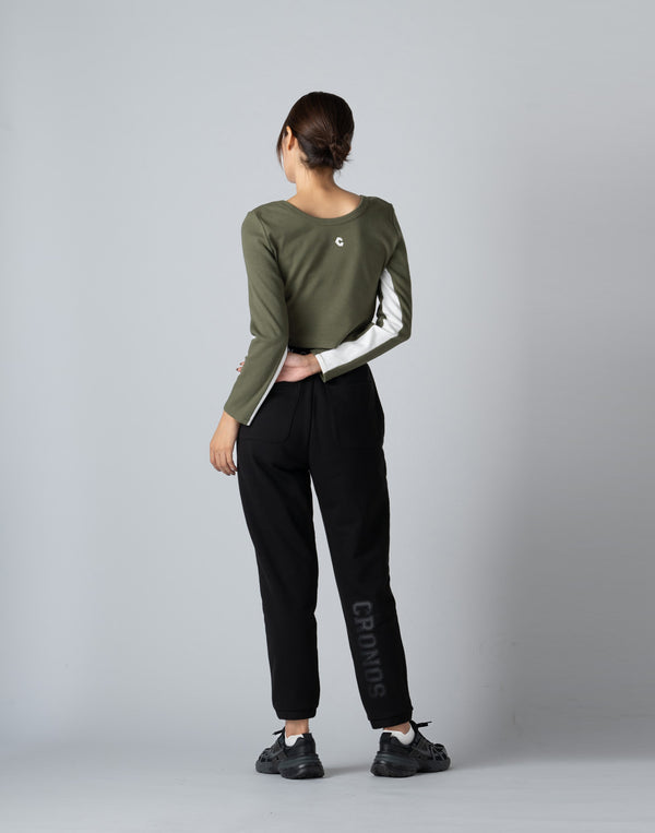 CRONOS WOMEN 2WAY LONG SLEEVE【KHAKI】