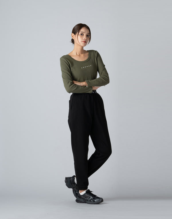 CRONOS WOMEN 2WAY LONG SLEEVE【KHAKI】