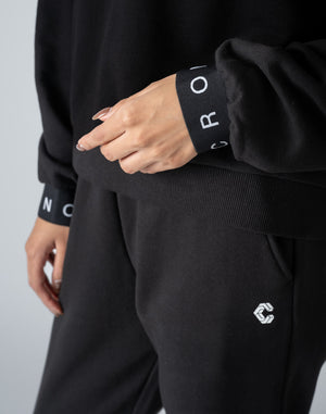 CRONOS WOMEN LOGO JACQUARD HOODIE [BORDEAUX]
