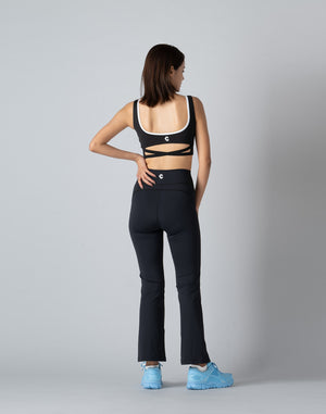 CRONOS WOMEN FLARE LEGGINGS【BLACK】