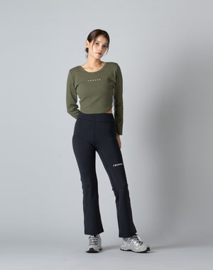 CRONOS WOMEN 2WAY LONG SLEEVE【KHAKI】
