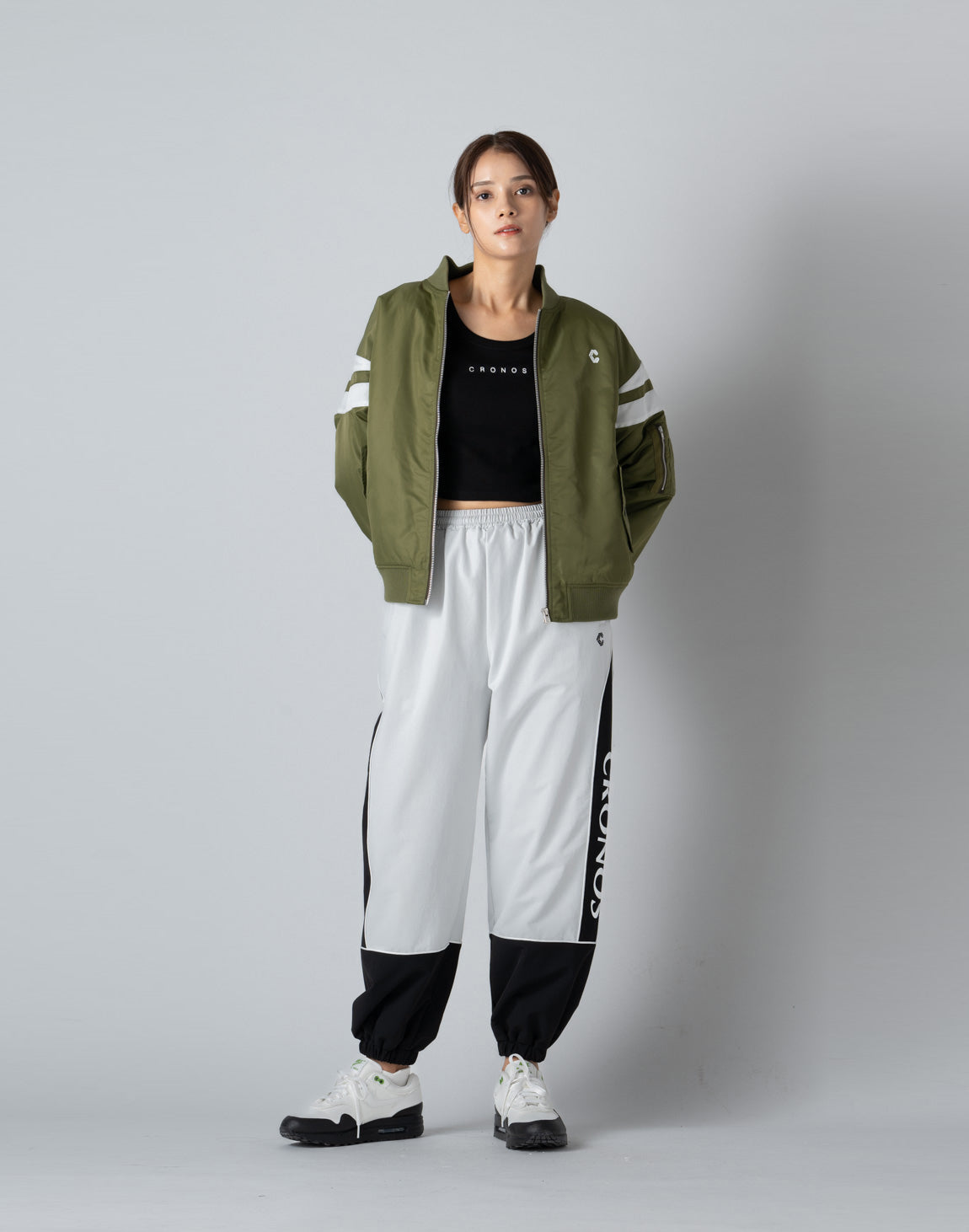 CRONOS WOMEN 2WAY LONG SLEEVE【BLACK】 – クロノス CRONOS