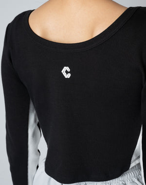 CRONOS WOMEN 2WAY LONG SLEEVE【KHAKI】