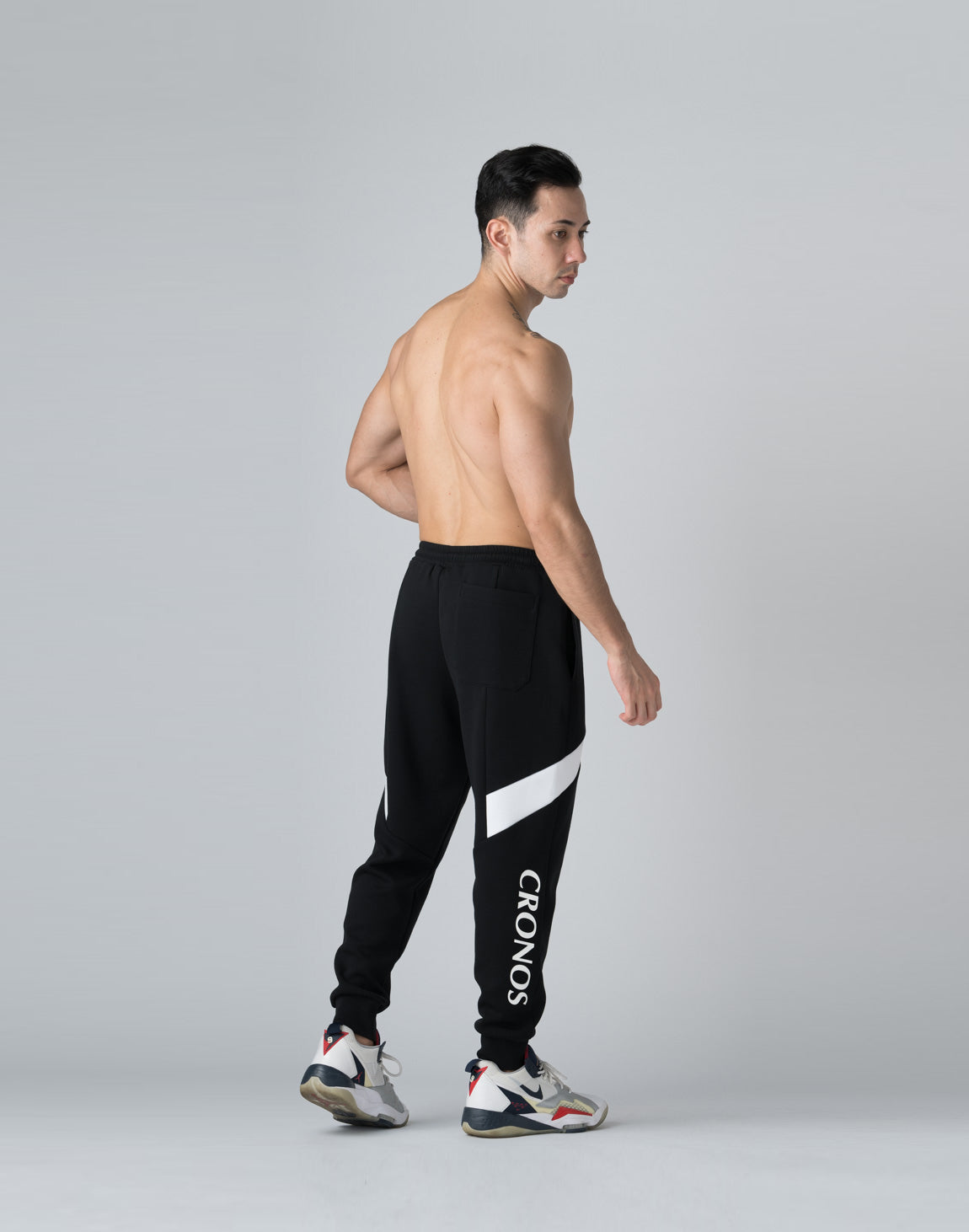 CRONOS THIGH SWITCH SWEATS LONGPANTS【BLACK】 – クロノス CRONOS Official Store