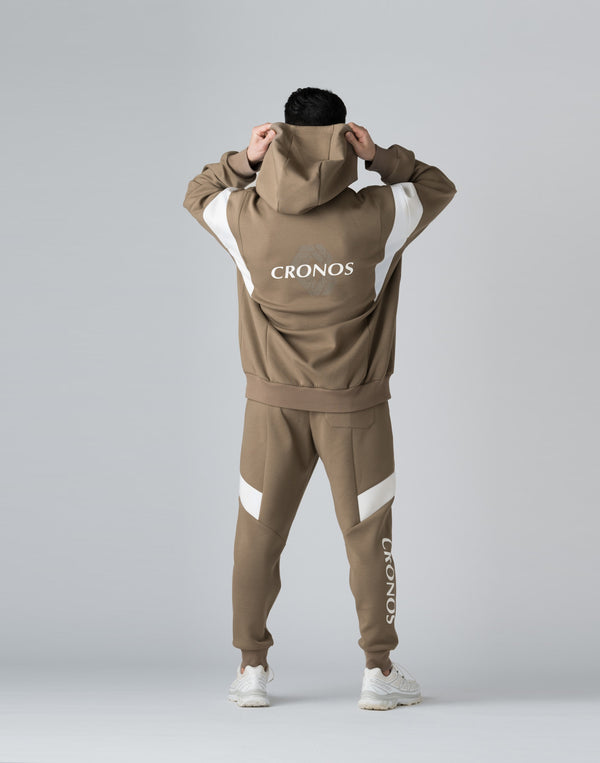 CRONOS UPPER ARM SWITCH HOODIE【TAUPE】